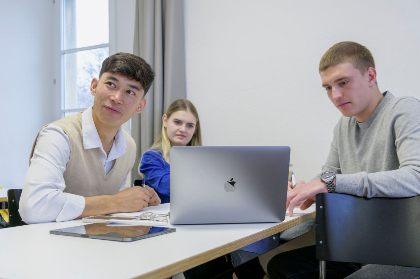 Participating in the Explore program gives him stability in a situation marked by uncertainty.